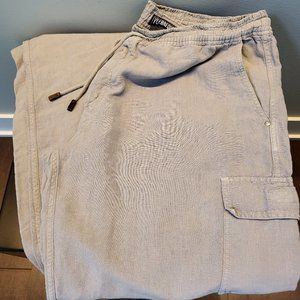 Vilebrequin men's linen grey cargo pants size XXXL - for big and tall men